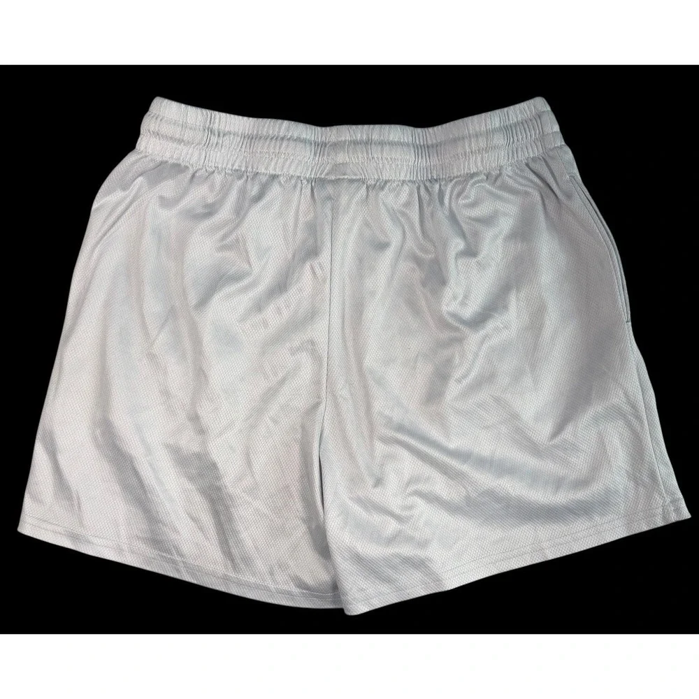 Naruto Anime Itachi Uchiha Graphic Print Men's White Mesh Gym Shorts Large